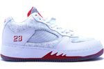 Air Jordan Fusion 5 (AJF 5) Low White / White - Varsity Red