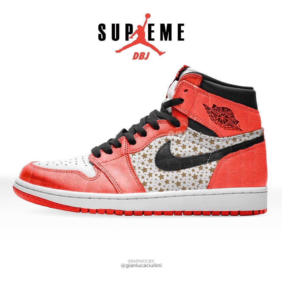 Supreme Air Jordan 1 College Orange Supreme Air Jordan 1 College Orange