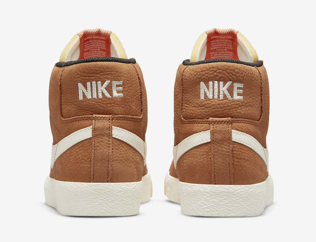 Nike SB Blazer Mid ISO Dark Russet DC8911-200 Release Date Info