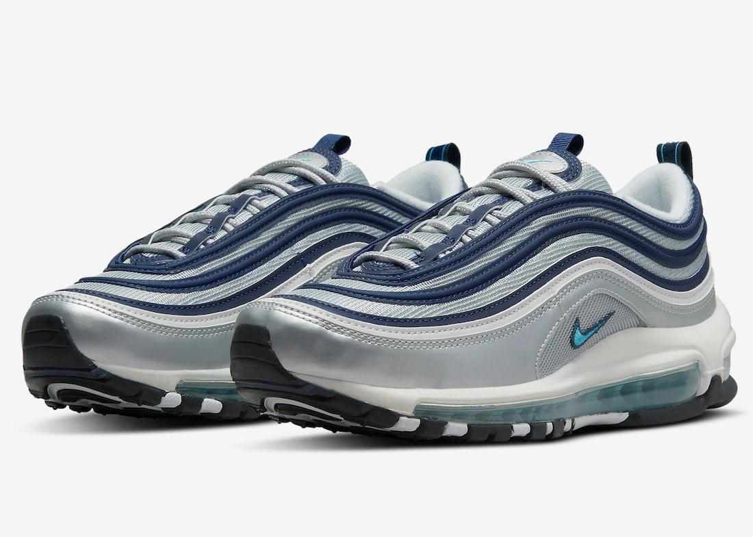 Nike Air Max 97 OG Metallic Silver Chlorine Blue DM0028-001 Release Date Info