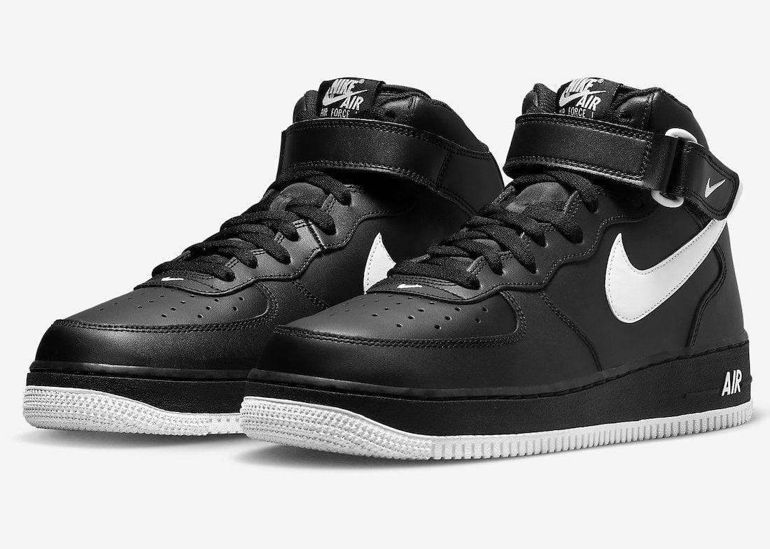 Nike Air Force 1 Mid Black White DV0806-001 Release Date Info