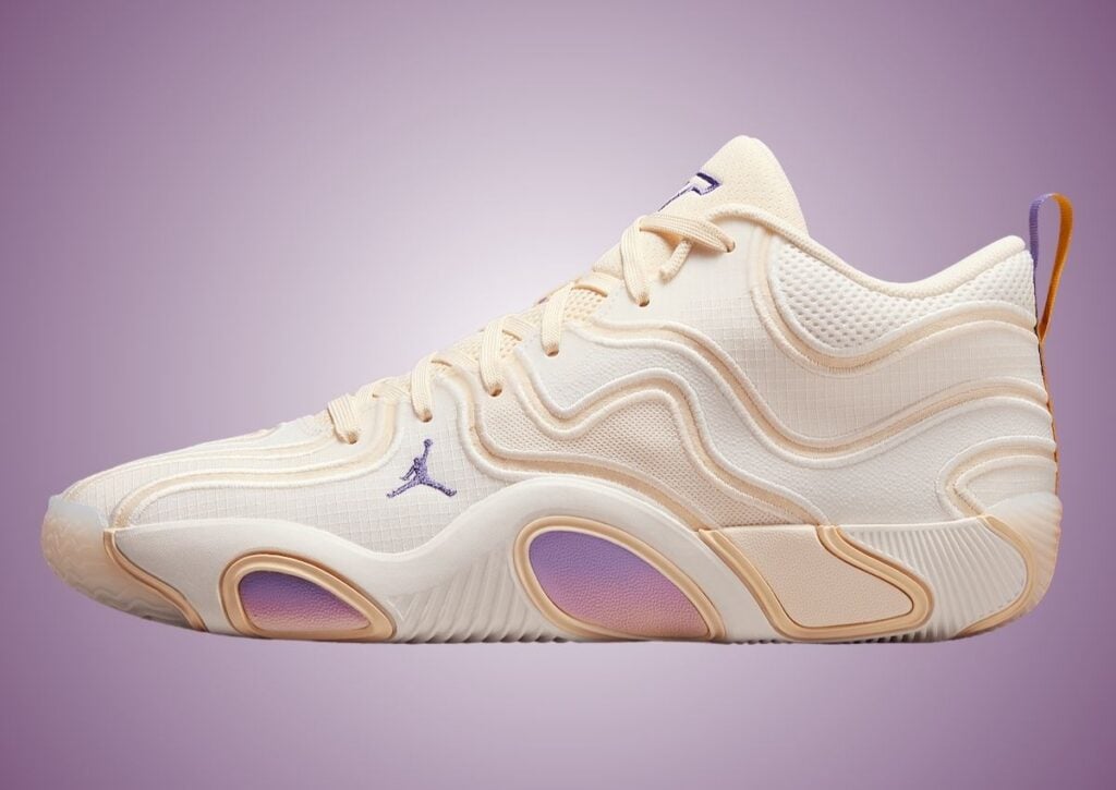 Jordan Tatum 3 Offseason Sail Muslin Pale Ivory Dark Iris HV5882-100